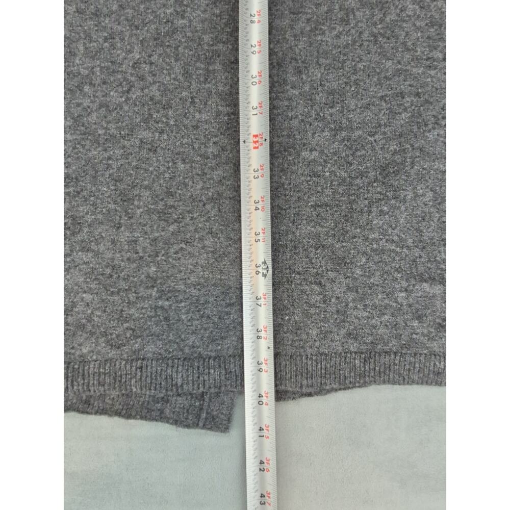 Charter Club Cashmere Blend Minimalist Long Open Front Cardigan Sweater Gray 0X - Picture 7 of 8
